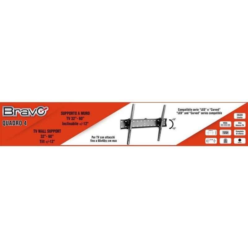 Bravo 92402635 TV-Halterung 190,5 cm (75") Schwarz