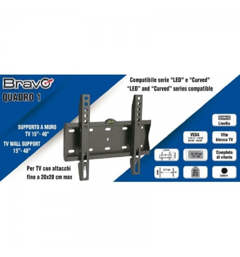 Bravo 92402632 soporte para TV 101,6 cm (40") Negro