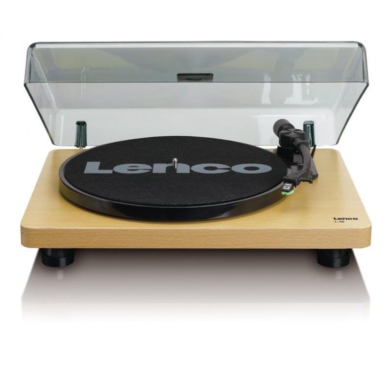 Lenco L-30 Belt-drive audio turntable Wood Semi Automatic