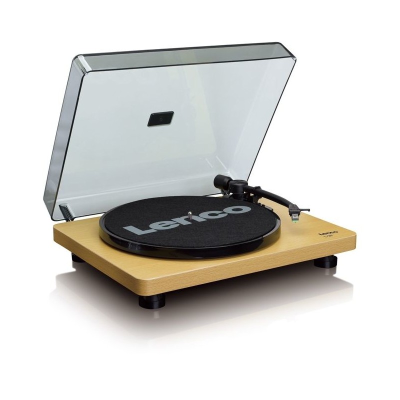 Lenco L-30 Tourne-disque entraîné par courroie Bois Semi-automatique