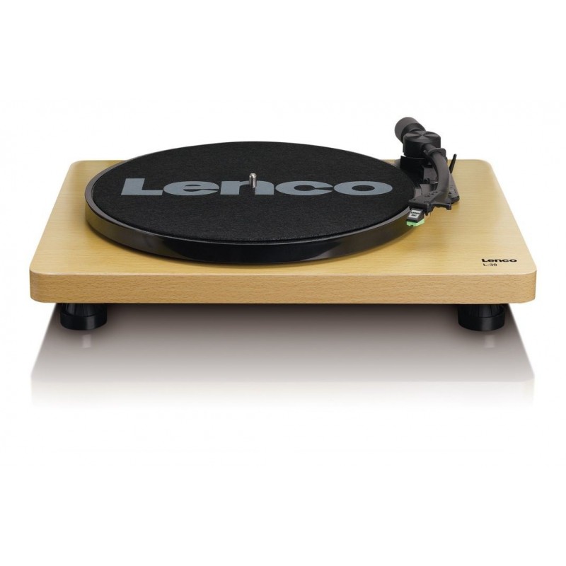 Lenco L-30 Audio-Plattenspieler mit Riemenantrieb Holz Halbautomatisch