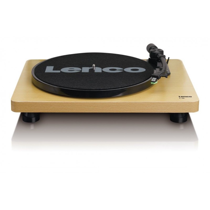 Lenco L-30 Belt-drive audio turntable Wood Semi Automatic