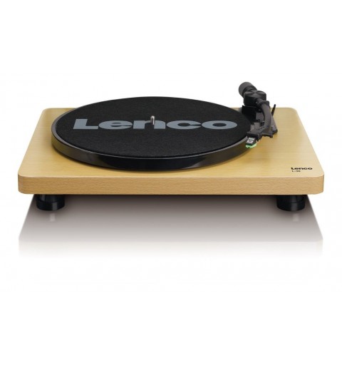 Lenco L-30 Tourne-disque entraîné par courroie Bois Semi-automatique