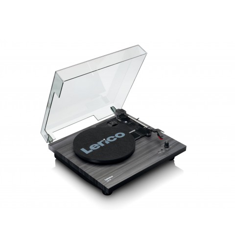 Lenco LS-10 Belt-drive audio turntable Black Semi Automatic