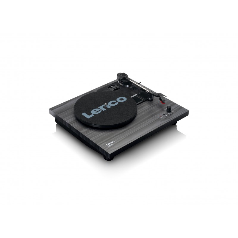 Lenco LS-10 Audio-Plattenspieler mit Riemenantrieb Schwarz Halbautomatisch