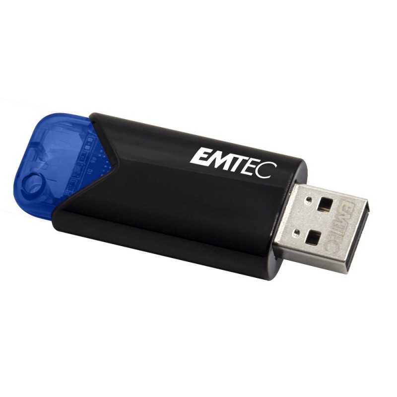 Emtec B110 Click Easy 3.2 lecteur USB flash 32 Go USB Type-A 3.2 Gen 2 (3.1 Gen 2) Noir, Bleu