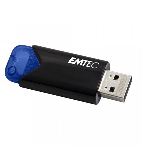 Emtec B110 Click Easy 3.2 lecteur USB flash 32 Go USB Type-A 3.2 Gen 2 (3.1 Gen 2) Noir, Bleu