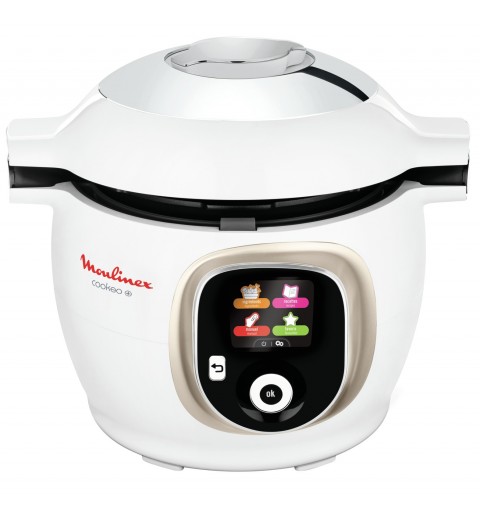 Moulinex Cookeo + CE851A 6 L 1600 W Argent, Blanc