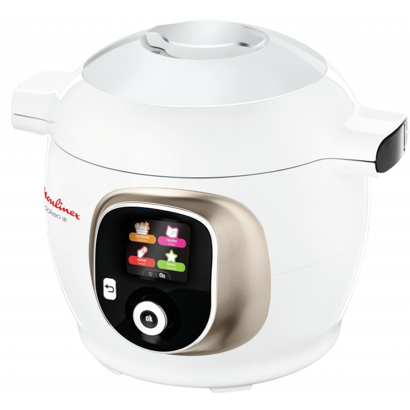 Moulinex Cookeo + CE851A 6 L 1600 W Argent, Blanc