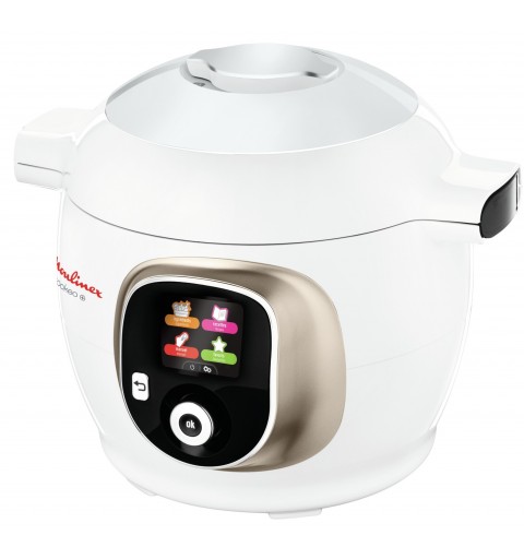 Moulinex Cookeo + CE851A 6 L 1600 W Argent, Blanc