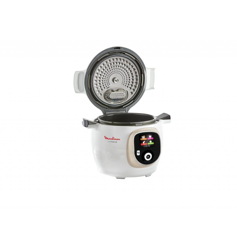 Moulinex Cookeo + CE851A 6 L 1600 W Argent, Blanc