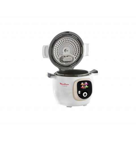 Moulinex Cookeo + CE851A 6 L 1600 W Argent, Blanc