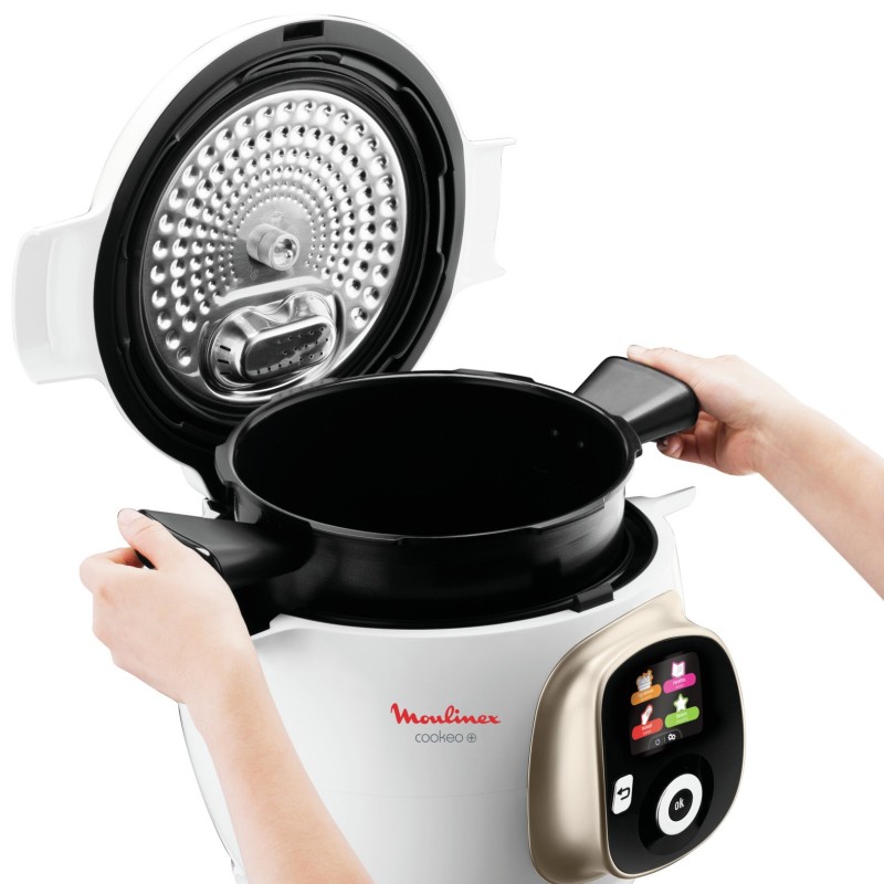 Moulinex Cookeo + CE851A 6 L 1600 W Argent, Blanc