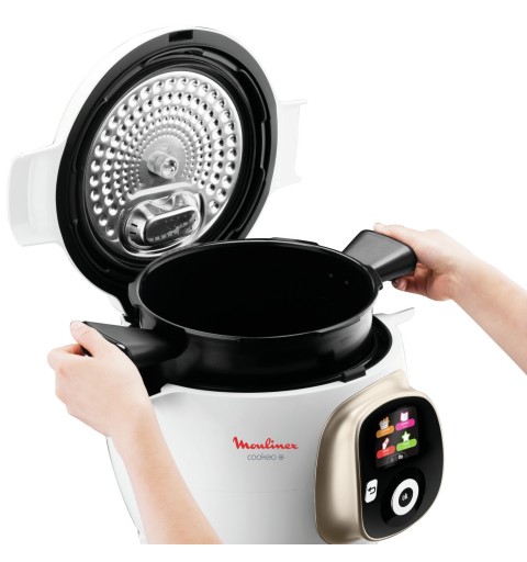 Moulinex Cookeo + CE851A 6 L 1600 W Argent, Blanc