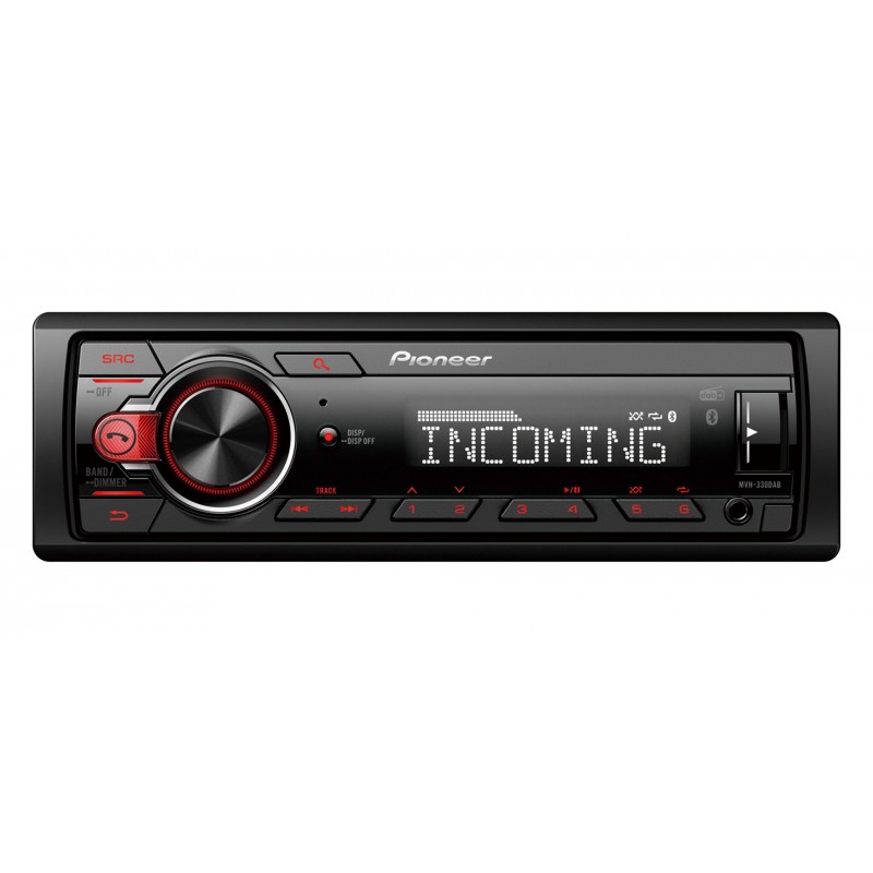 Pioneer MVH-330DAB récepteur multimédia de voiture Noir 200 W Bluetooth