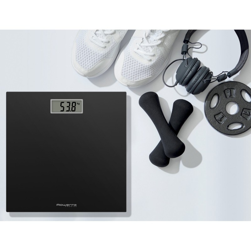 Rowenta Premiss BS1400 Square Black Electronic personal scale