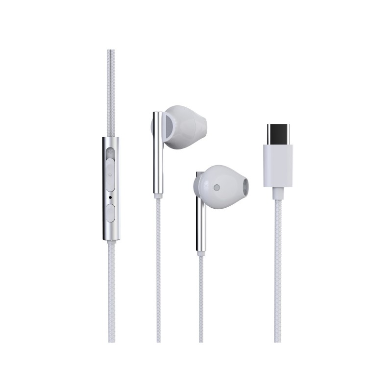 Trevi HMP 700 C Auricolare Cablato In-ear Musica e Chiamate USB tipo-C Bianco