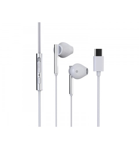 Trevi HMP 700 C Auriculares Alámbrico Dentro de oído Llamadas Música USB Tipo C Blanco