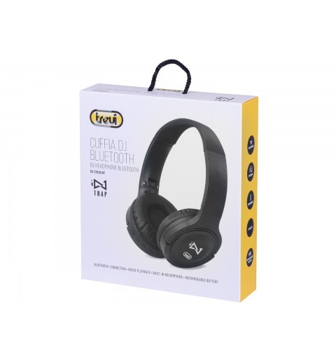 Trevi DJ 12E30 BT Auricolare Wireless A Padiglione Musica e Chiamate Bluetooth Nero