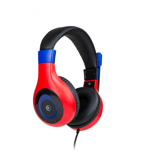 Bigben Interactive Wired Stereo Gaming Headset V1 Auricolare Cablato A Padiglione Giocare Nero, Blu, Rosso