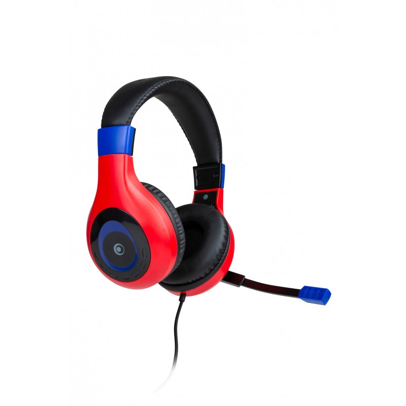 Bigben Interactive Wired Stereo Gaming Headset V1 Auricolare Cablato A Padiglione Giocare Nero, Blu, Rosso