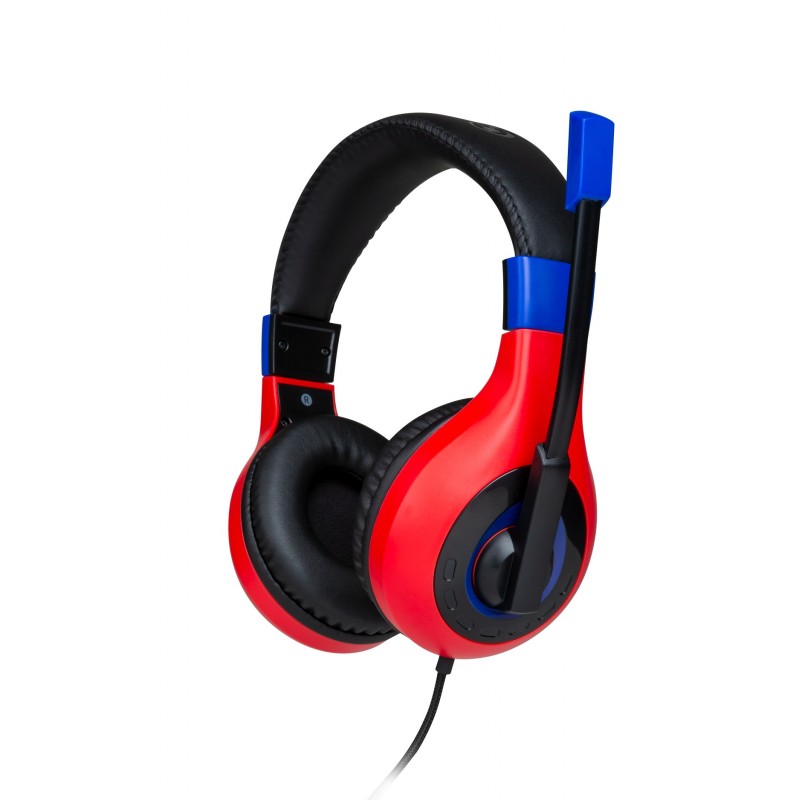 Bigben Interactive Wired Stereo Gaming Headset V1 Auricolare Cablato A Padiglione Giocare Nero, Blu, Rosso