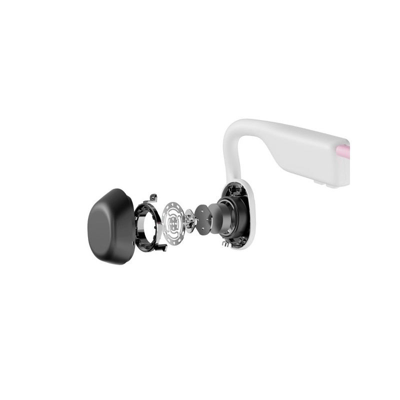 Shokz OpenMove Headphones Wired & Wireless Ear-hook Calls Music USB Type-C Bluetooth Pink
