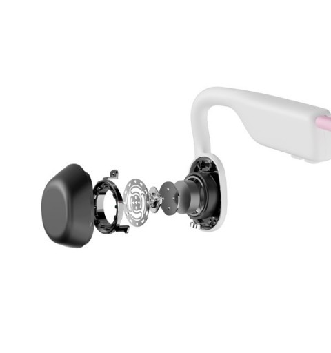 Shokz OpenMove Headphones Wired & Wireless Ear-hook Calls Music USB Type-C Bluetooth Pink