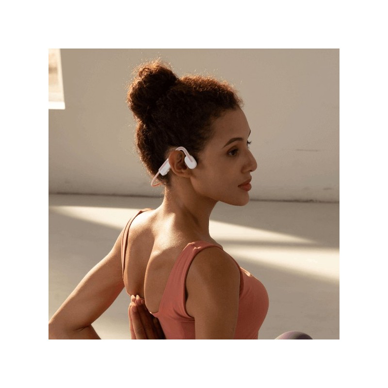 Shokz OpenMove Headphones Wired & Wireless Ear-hook Calls Music USB Type-C Bluetooth Pink