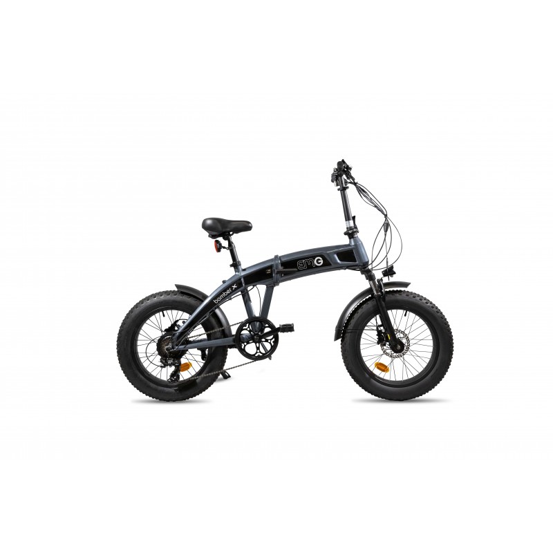 EMG E-Bike Bomber X 20" 12Ah Batteria integrata Foldable Grigio Nero