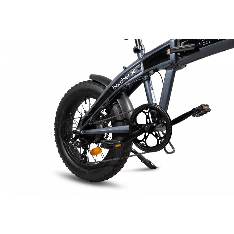 EMG E-Bike Bomber X 20" 12Ah Batteria integrata Foldable Grigio Nero