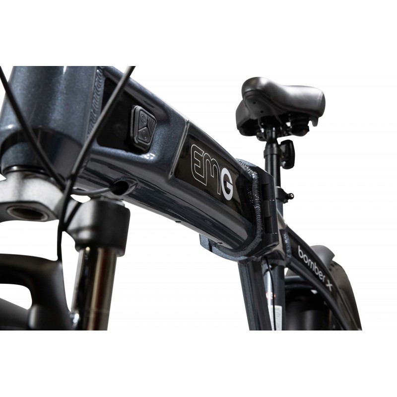 EMG E-Bike Bomber X 20" 12Ah Batteria integrata Foldable Grigio Nero