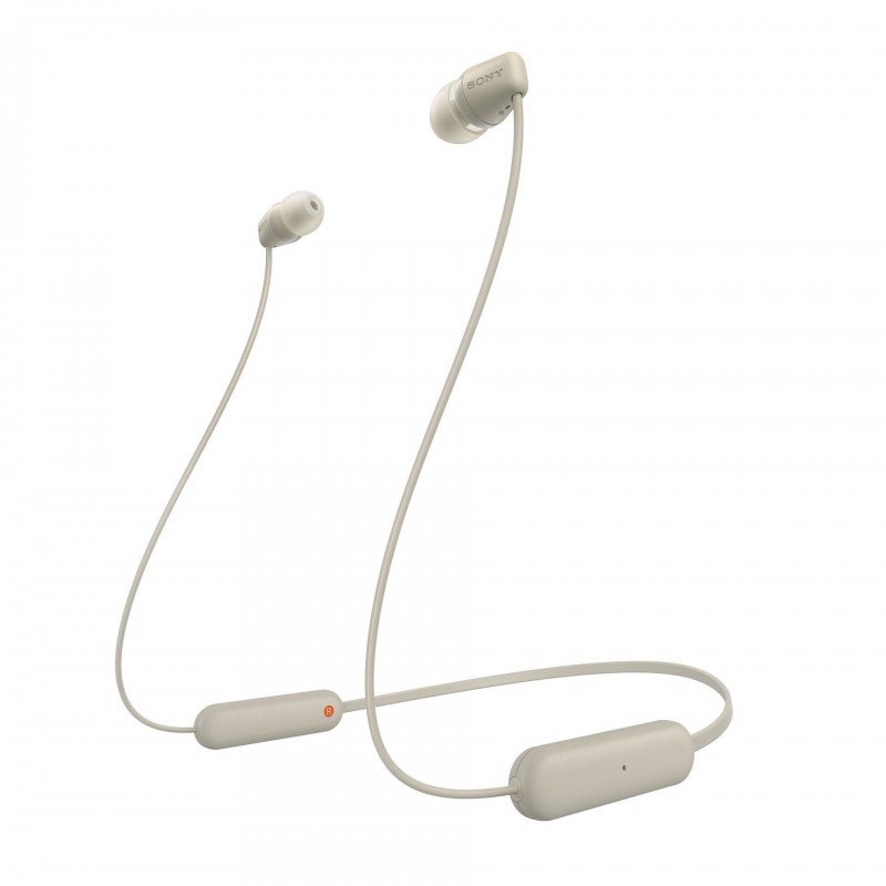 Sony WI-C100 Auricolare Wireless In-ear Musica e Chiamate Bluetooth Beige