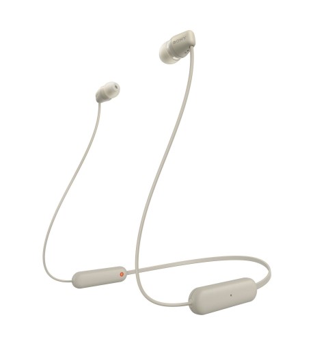 Sony WI-C100 Casque Sans fil Ecouteurs Appels Musique Bluetooth Beige