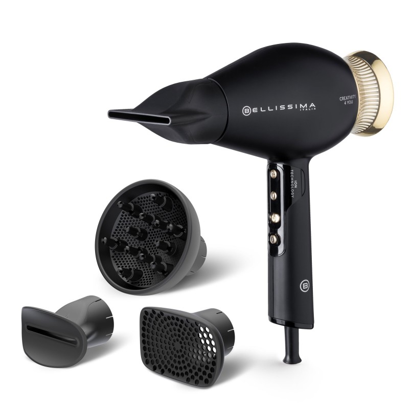 Bellissima Creativity 4 You hair dryer 1800 W Black, Gold