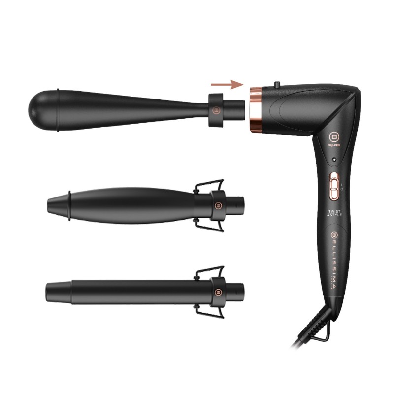 Bellissima 11888 hair styling tool Automatic curling iron Warm Black
