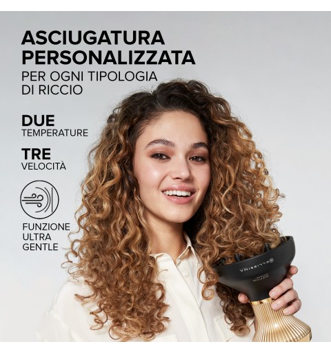Bellissima Diffusore ad Aria Calda Diffon Supreme, Capelli Ricci, Ceramica&Argan Oil, 2 Velocità, 3 Temperature