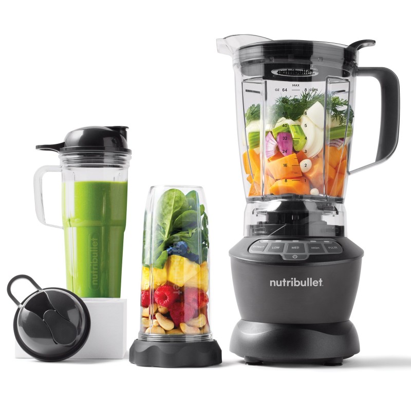 NutriBullet NBF500DG 1,9 L Mélangeur de table 1200 W Argent