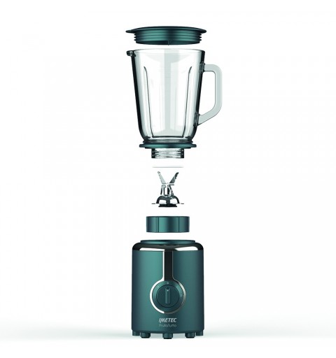 Imetec 7499 licuadora 0,8 L Batidora de vaso 500 W Verde azulado, Blanco