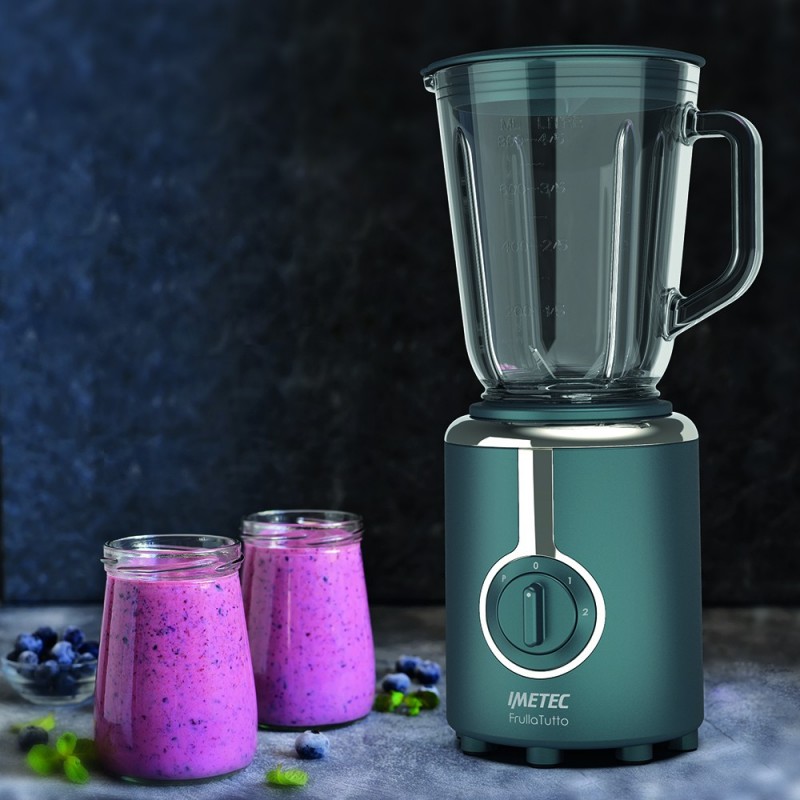 Imetec 7499 licuadora 0,8 L Batidora de vaso 500 W Verde azulado, Blanco