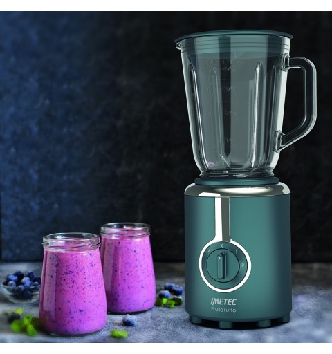 Imetec 7499 licuadora 0,8 L Batidora de vaso 500 W Verde azulado, Blanco