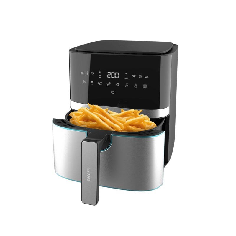 Cecotec 03317 friteuse Unique 5,5 L Autonome 1700 W Friteuse d'air chaud  Noir, Acier