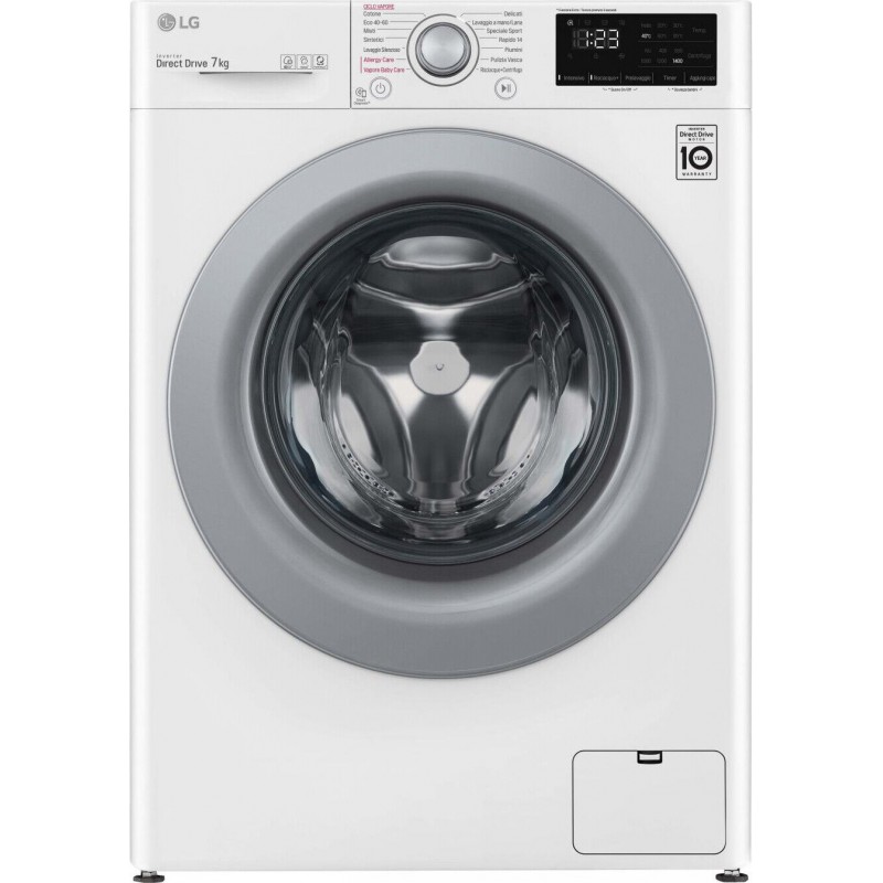 LG F2WV3S7S4E Lavatrice Slim AI DDTM SteamTM 7kg Classe energetica D