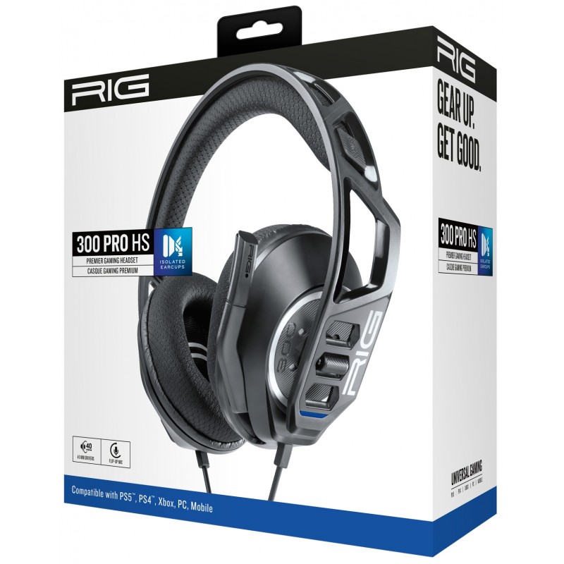 NACON RIG 300 PRO HS Casque Avec fil Arceau Jouer Noir