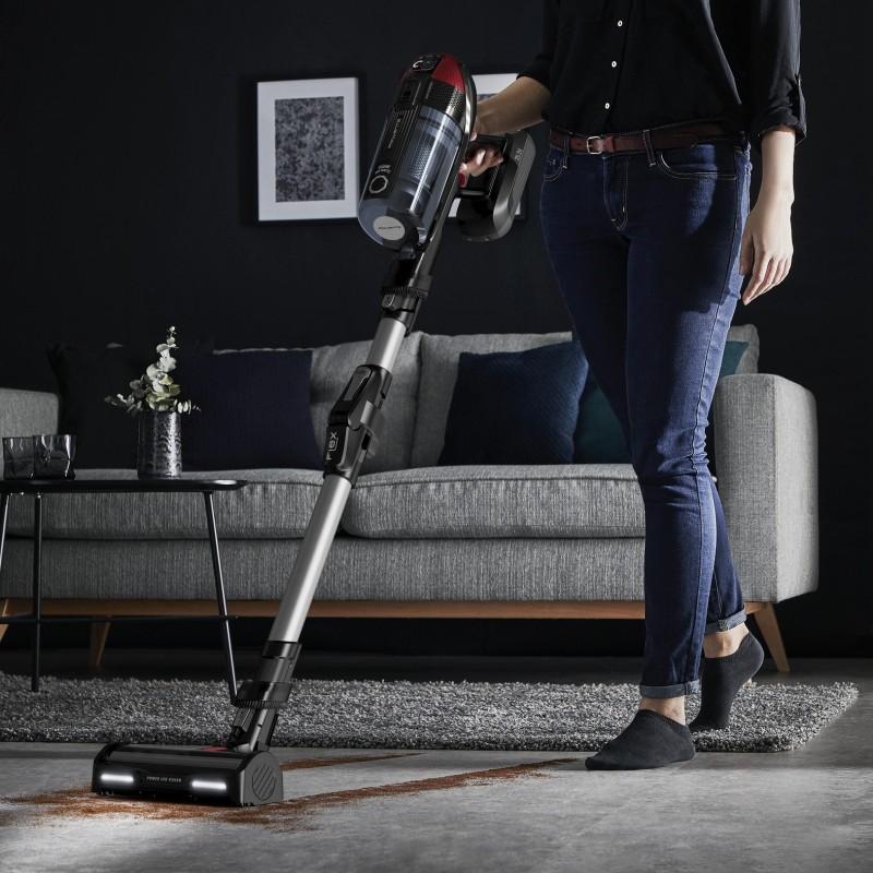 Rowenta X-Force Flex 12.60 RH98A7WO aspirateur de table Rouge, Gris Sans sac