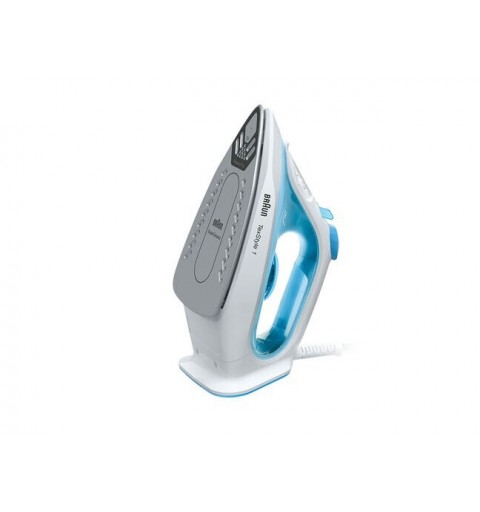 Braun TexStyle 1 Trocken- & Dampfbügeleisen Keramik-Bügelsohle 2000 W Blau, Weiß