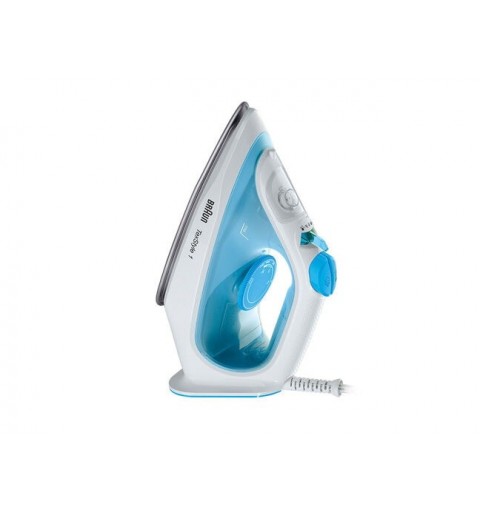 Braun TexStyle 1 Trocken- & Dampfbügeleisen Keramik-Bügelsohle 2000 W Blau, Weiß