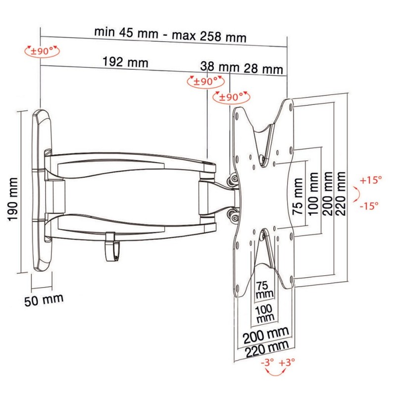 Munari SP 308 BI 106,7 cm (42") Blanc