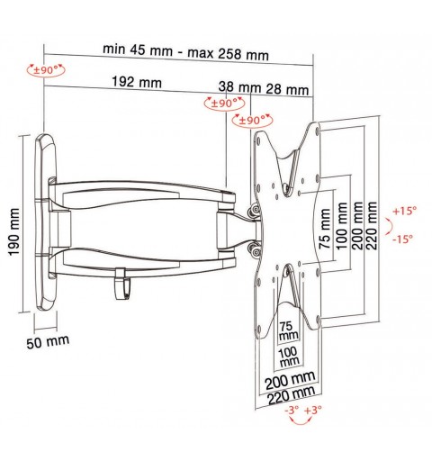 Munari SP 308 BI 106,7 cm (42") Weiß