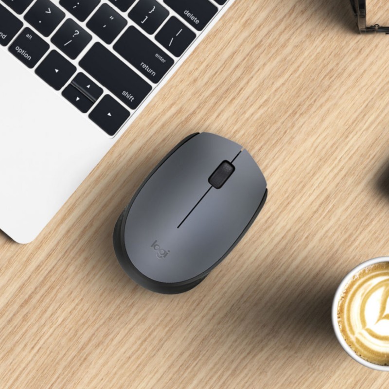 Logitech M170 Grey-K mouse Ambidestro RF Wireless Ottico 1000 DPI